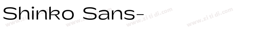 Shinko Sans字体转换
